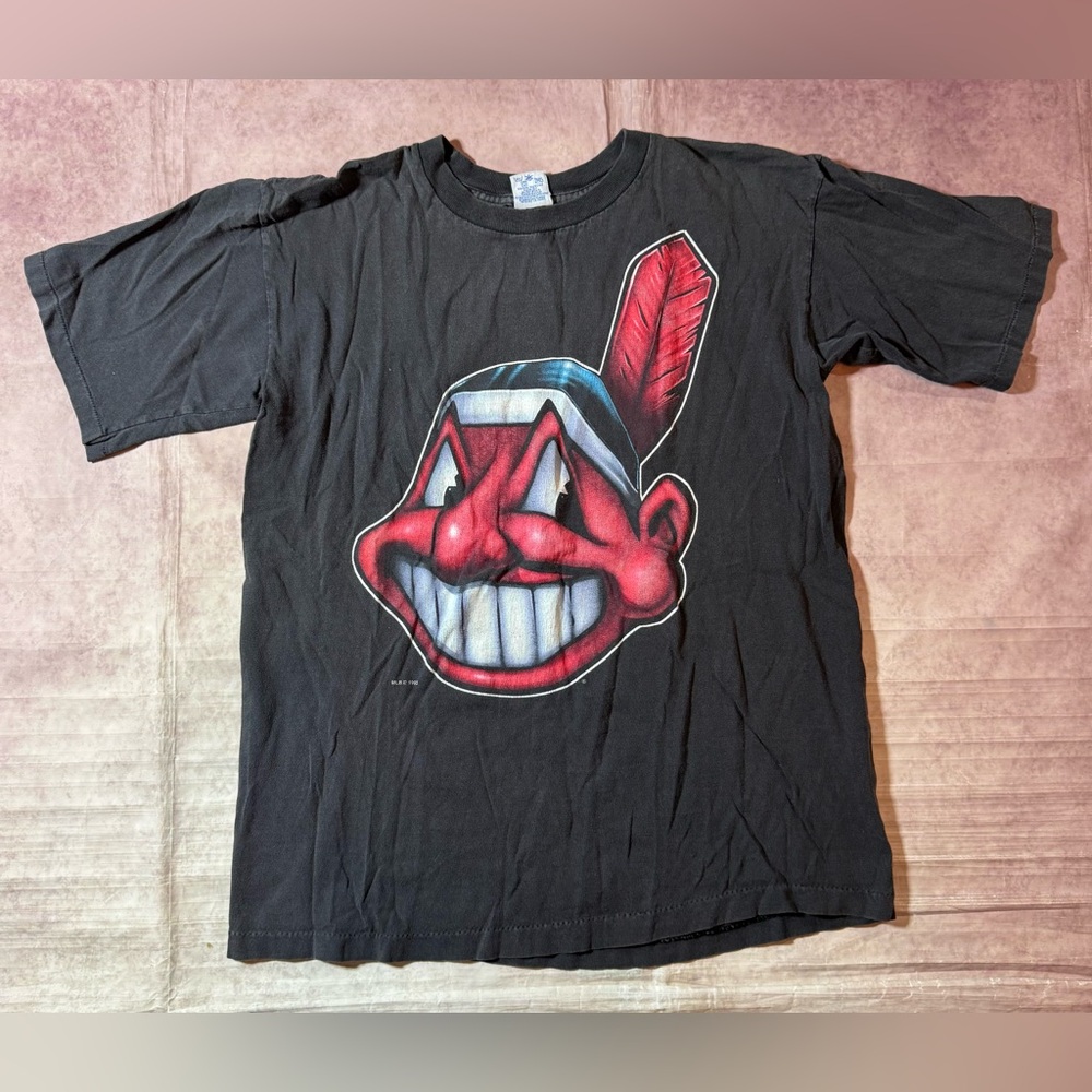 Vintage Cleveland Indians Salem Chief Wahoo 1993 T-Shirt Men’s Sz Medium USA 90s